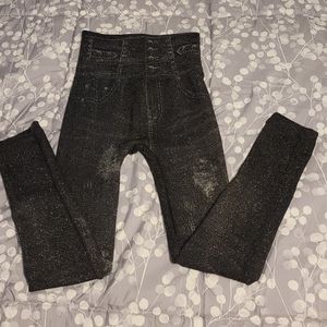 Realistic jean pants leggings